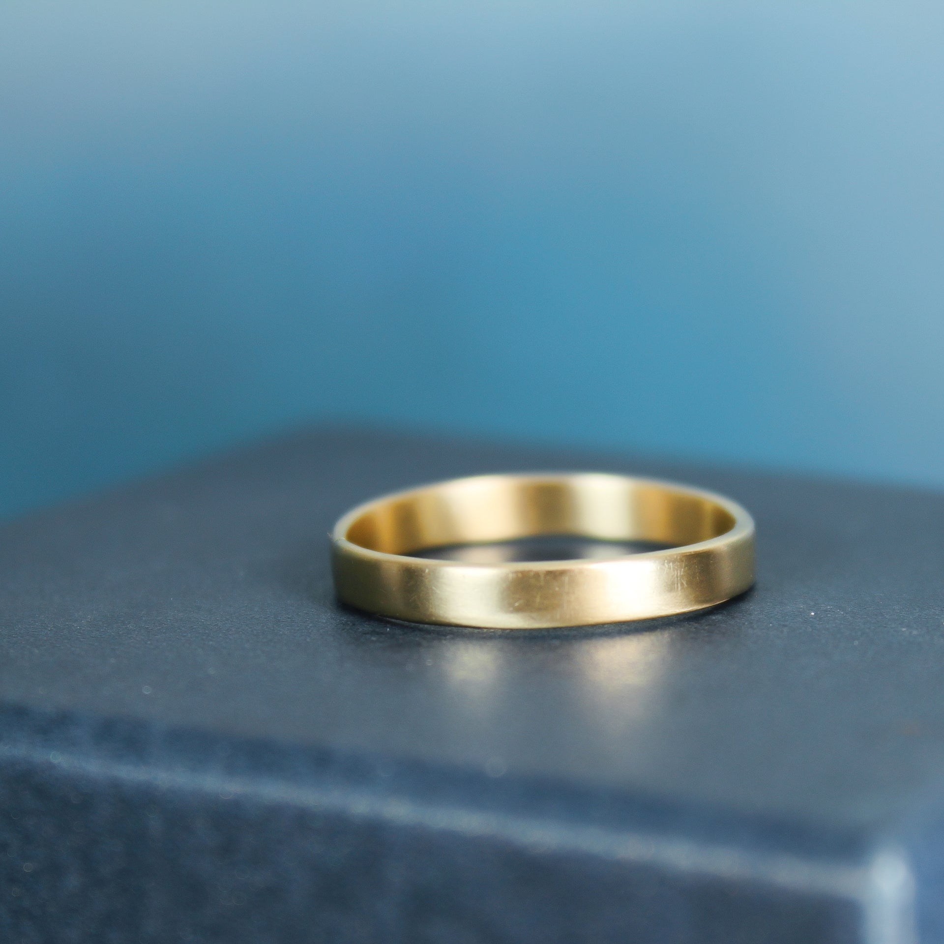 14k Yellow Gold Band Handmade Ring 