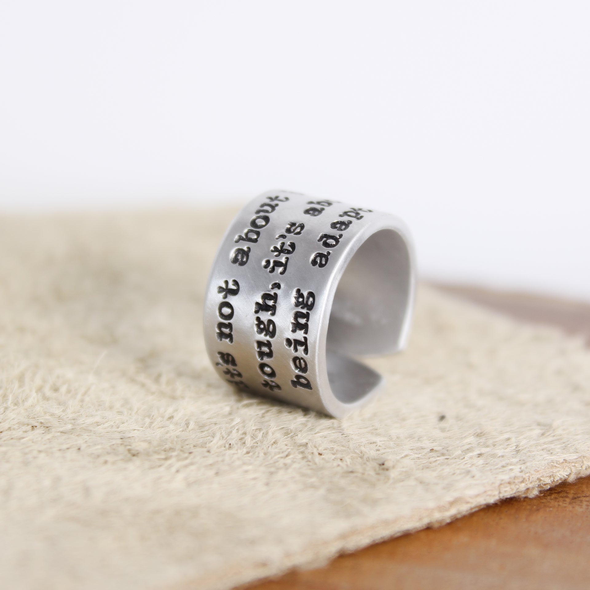 Being Tough Inspiration Ring