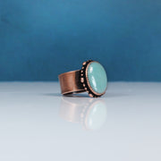 Copper Turquoise Ring