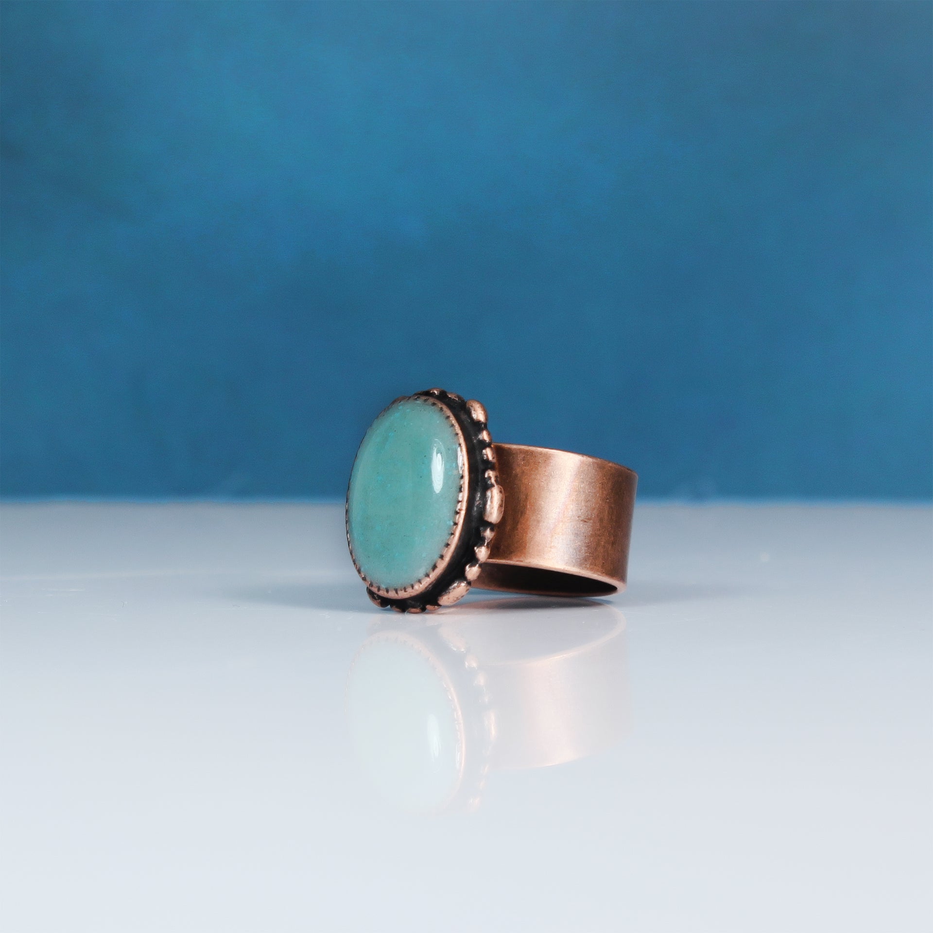 Copper Turquoise Ring