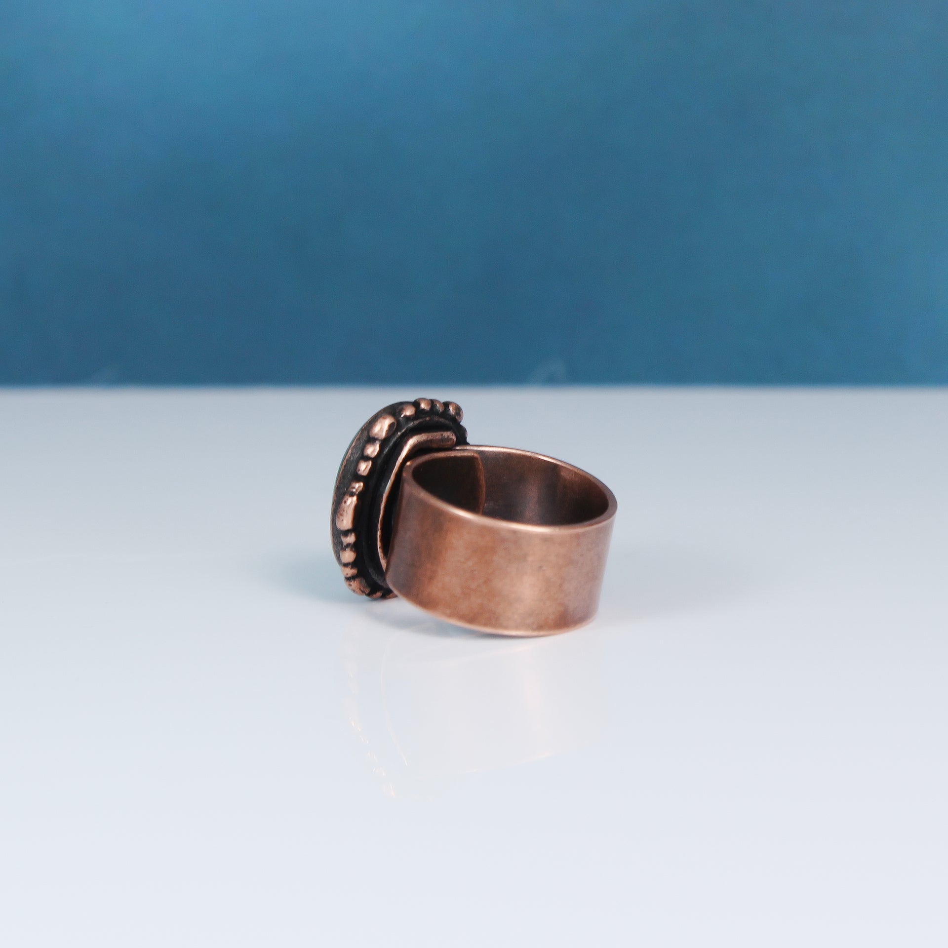 Copper Turquoise Ring