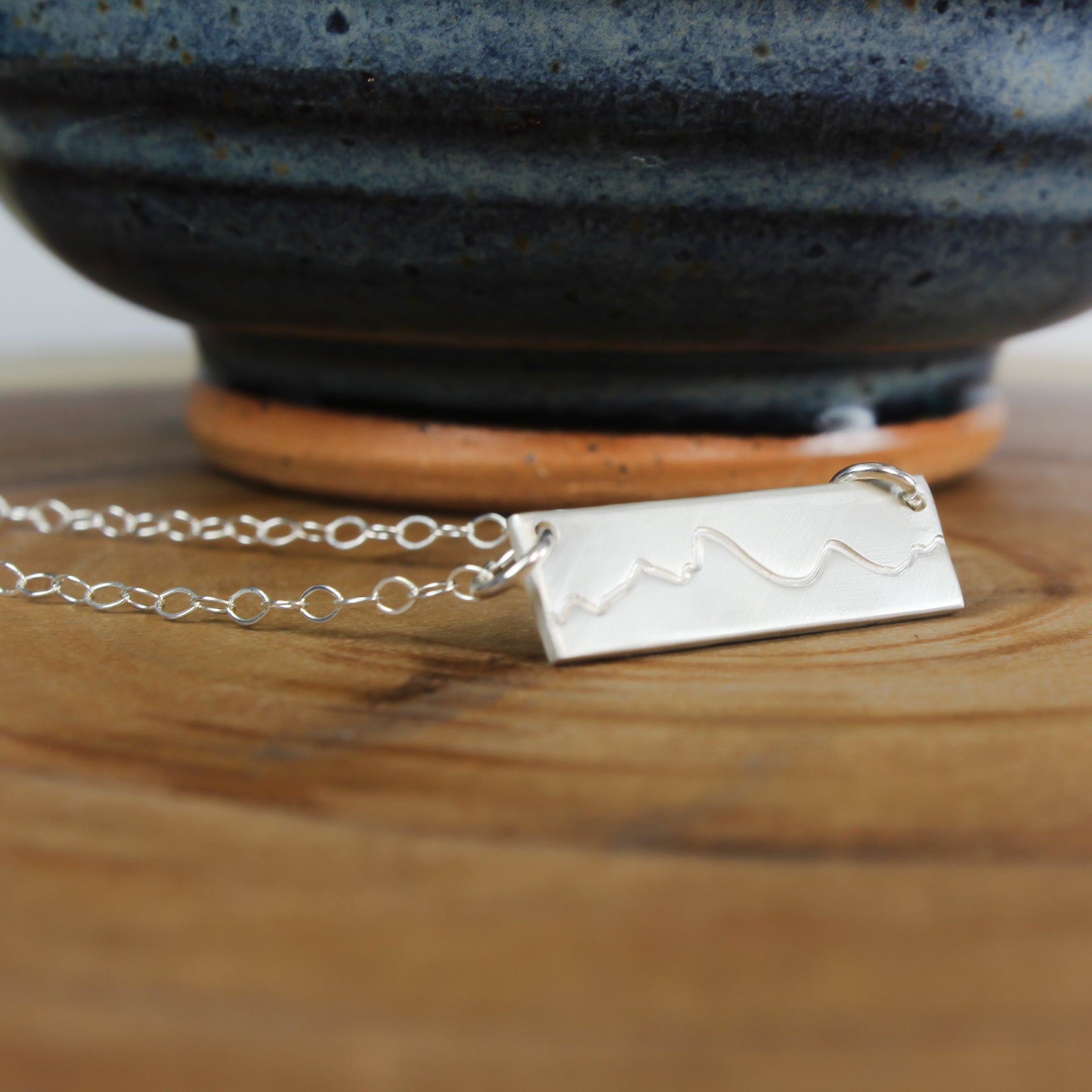 Fine Silver Mountain Necklace