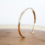 Hammered Gold Cuff Bracelet