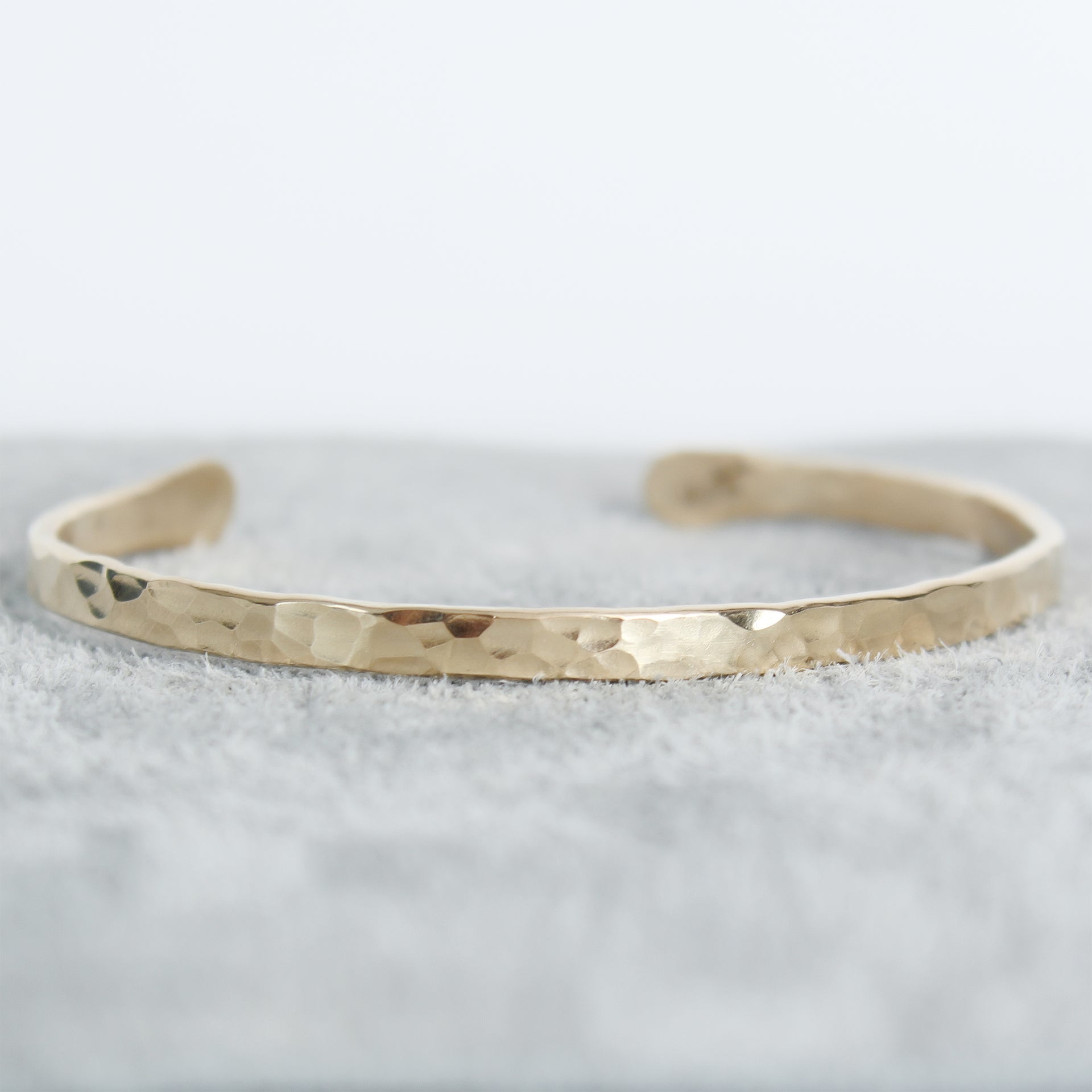 Hammered Gold Cuff Bracelet