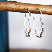 Large Wave Hoop Earrings 