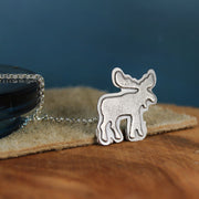 Silver Moose Pendant 