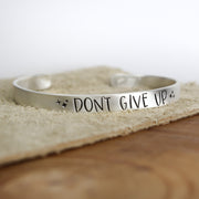 Don't Give Up Cuff Bracelet 