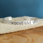 Don't Give Up Cuff Bracelet 