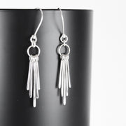 Silver Fray Earrings 