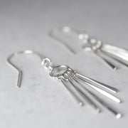 Silver Fray Earrings 