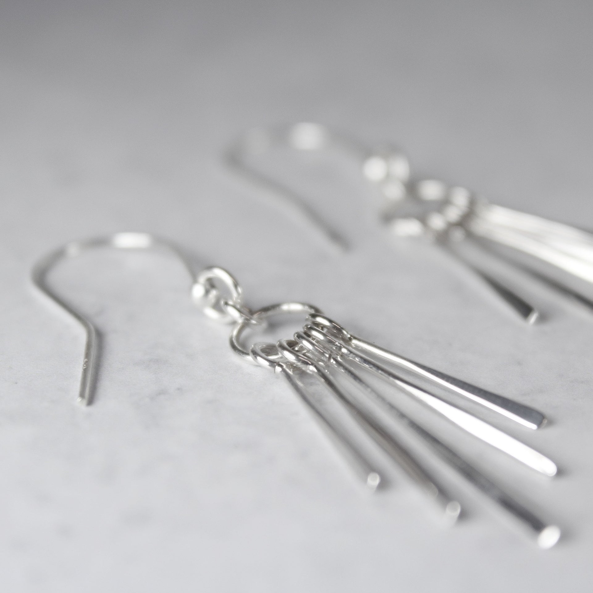 Silver Fray Earrings 