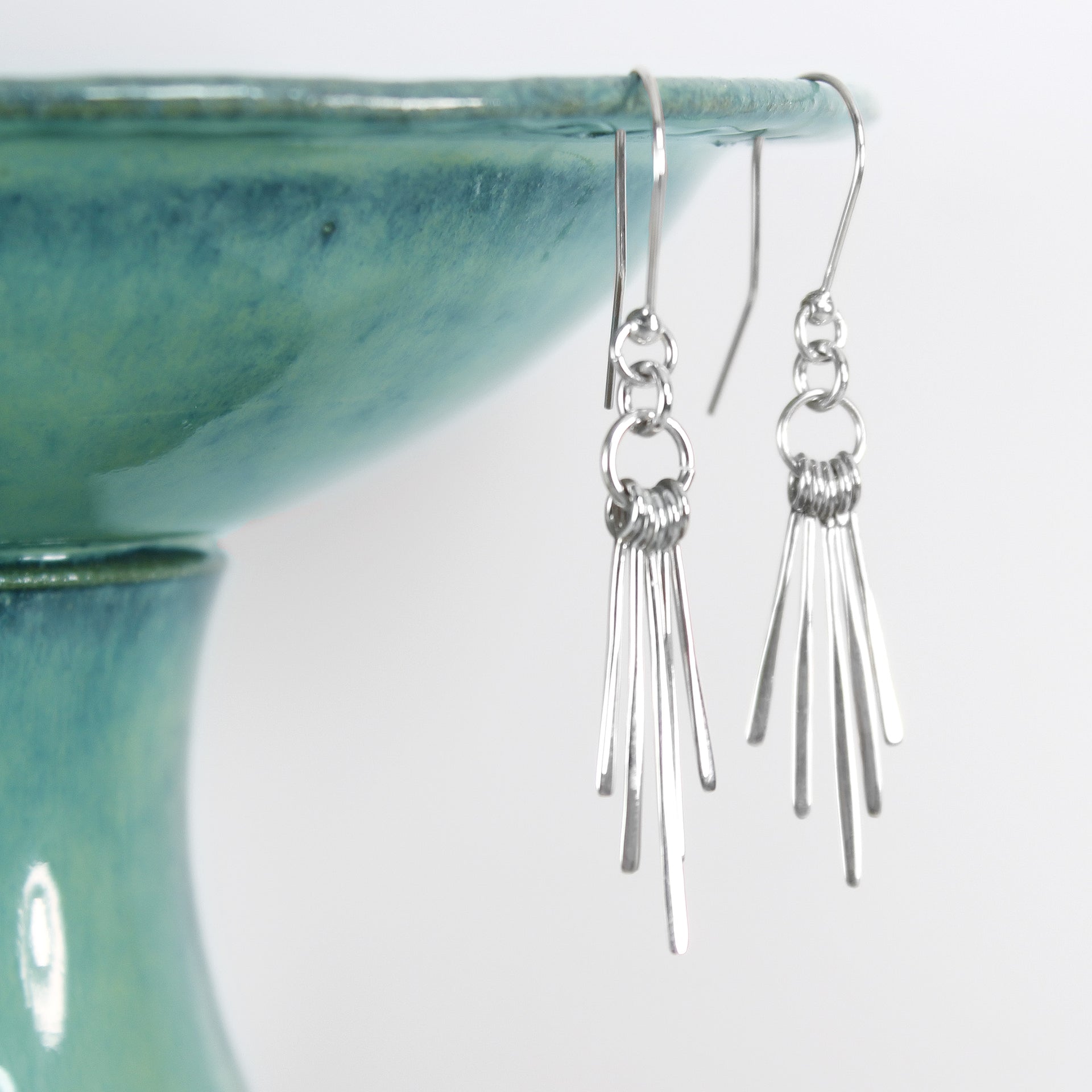 Silver Fray Earrings 