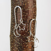 Moon & Star Post Earrings 