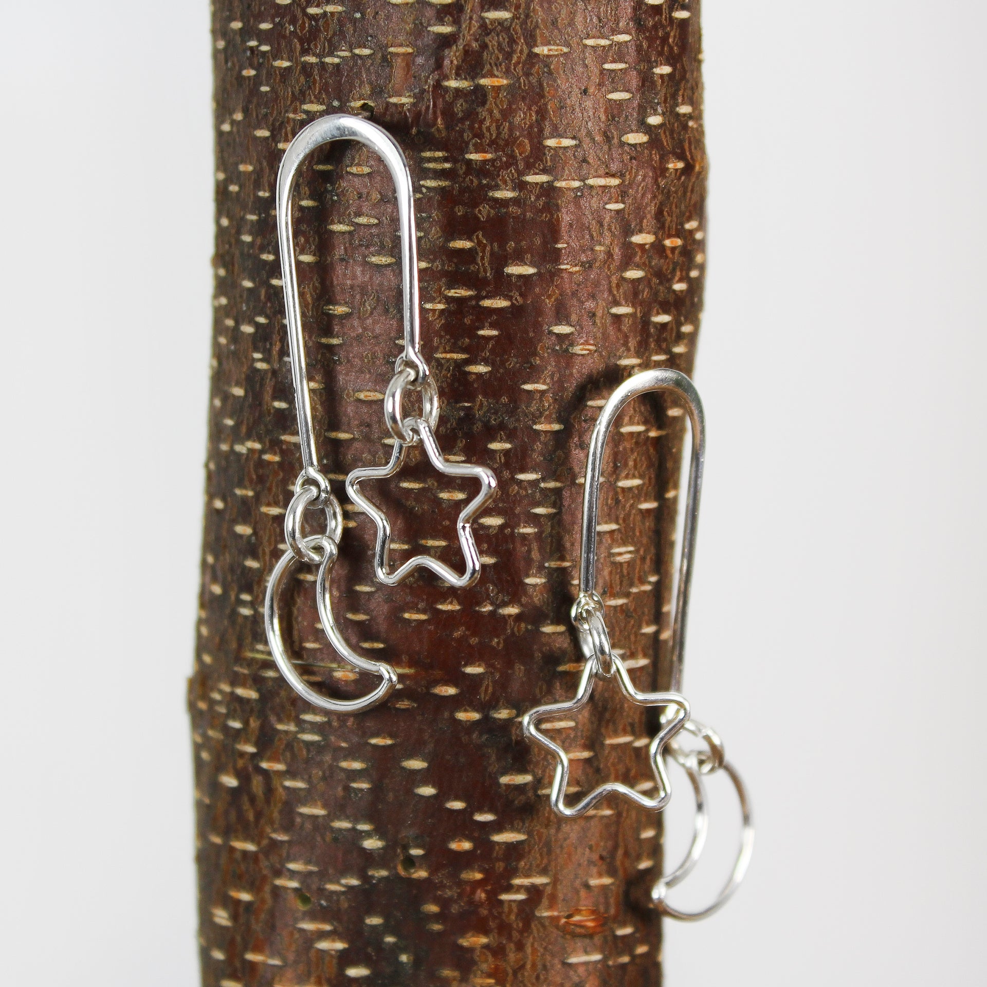 Moon & Star Post Earrings 