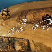 Moon & Star Post Earrings 
