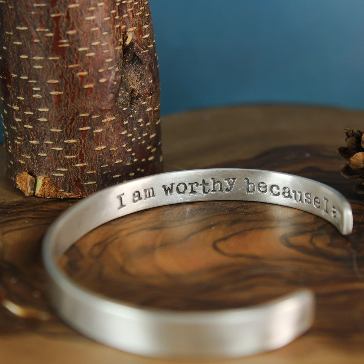 I Am Worthy Inspiration Cuff 