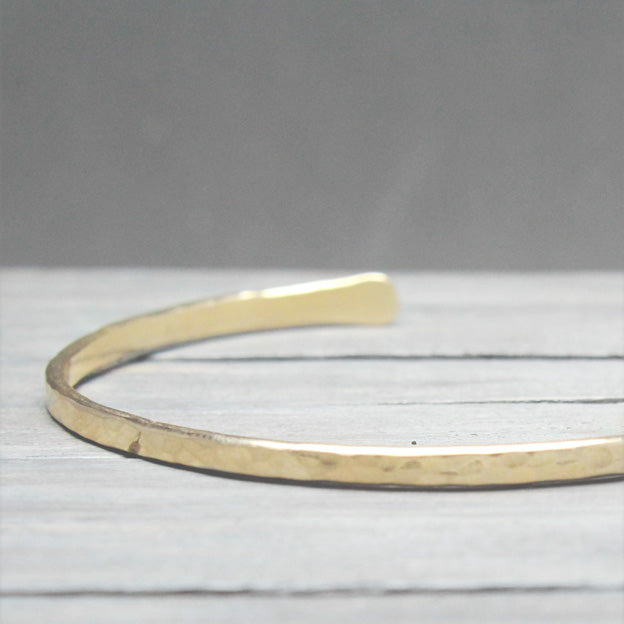 Hammered Gold Cuff 