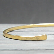 Hammered Gold Cuff 