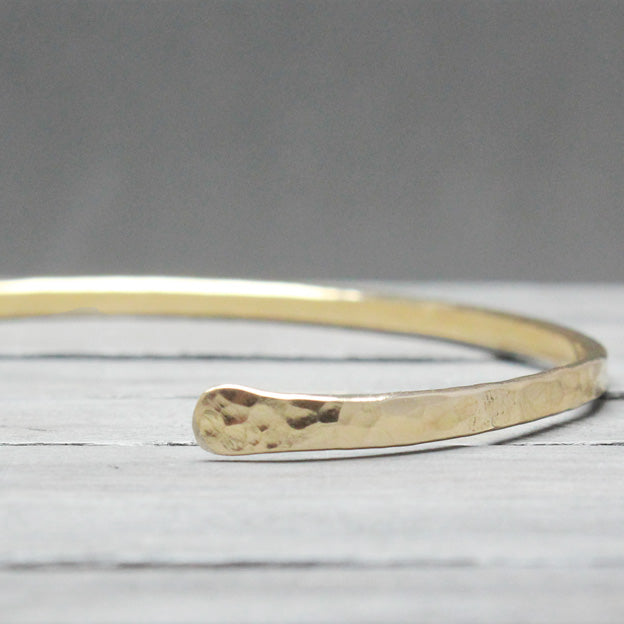 Hammered Gold Cuff 