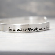 Silver Voice Inspiration Cuff 