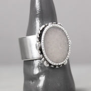 Large Rose Quartz Ring 