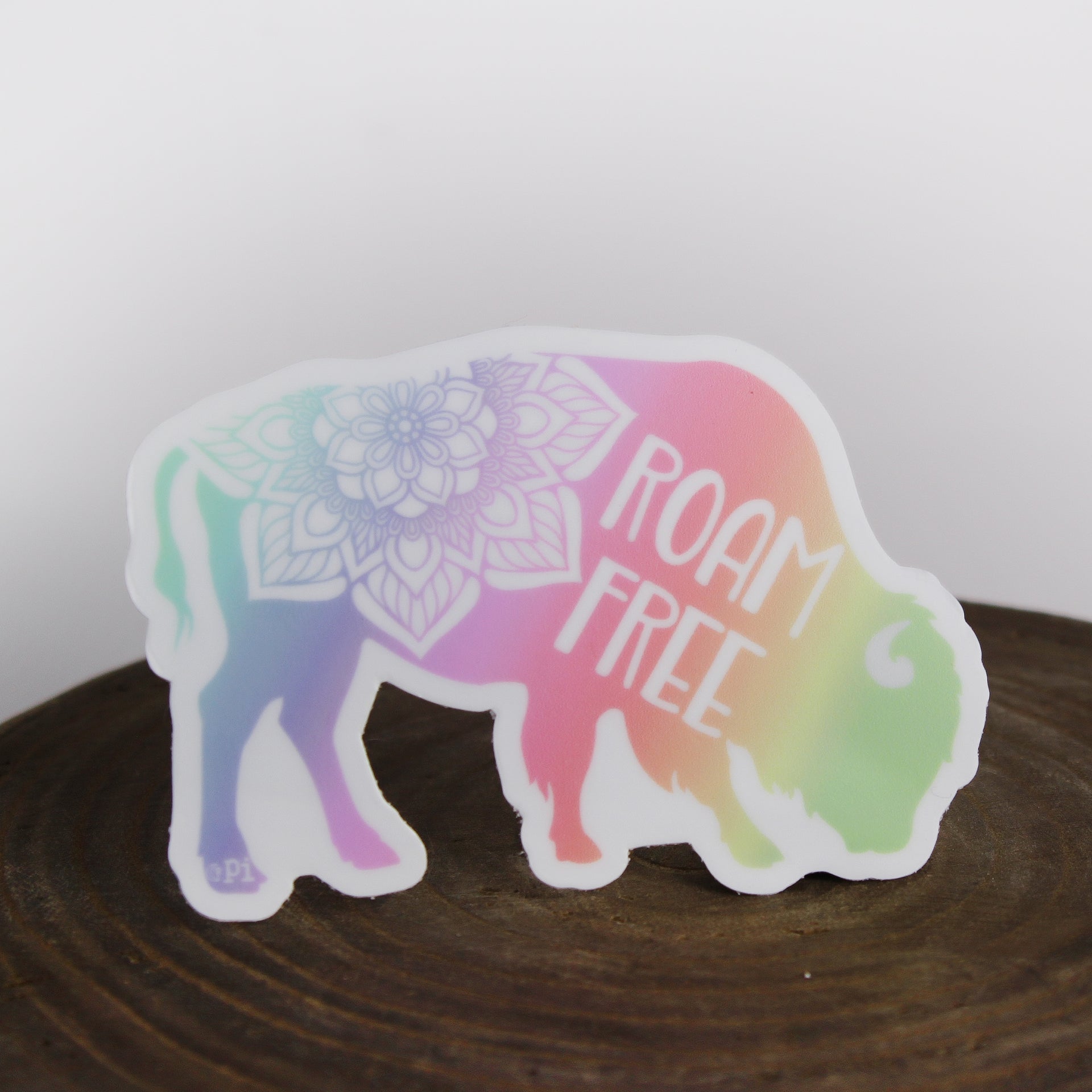 Roam Free Bison Sticker 