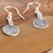 Long Silver Earrings 