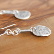 Long Silver Earrings 