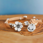 Leather Bloom Bracelet 