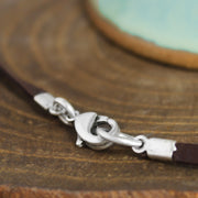 Leather Tree Necklace 