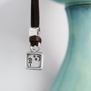 Leather Tree Necklace 