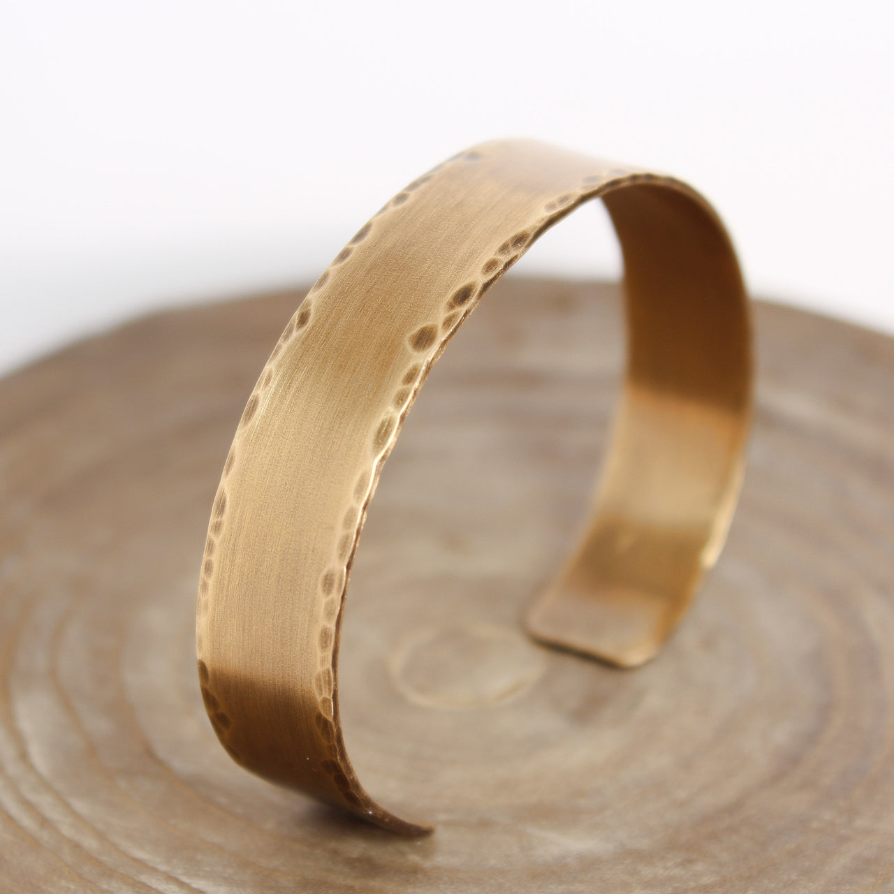 Distressed Bronze Cuff 1/2" 