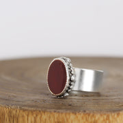 Large Red Hematite Ring 