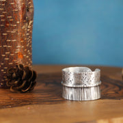 Wide Sterling Silver Ring 