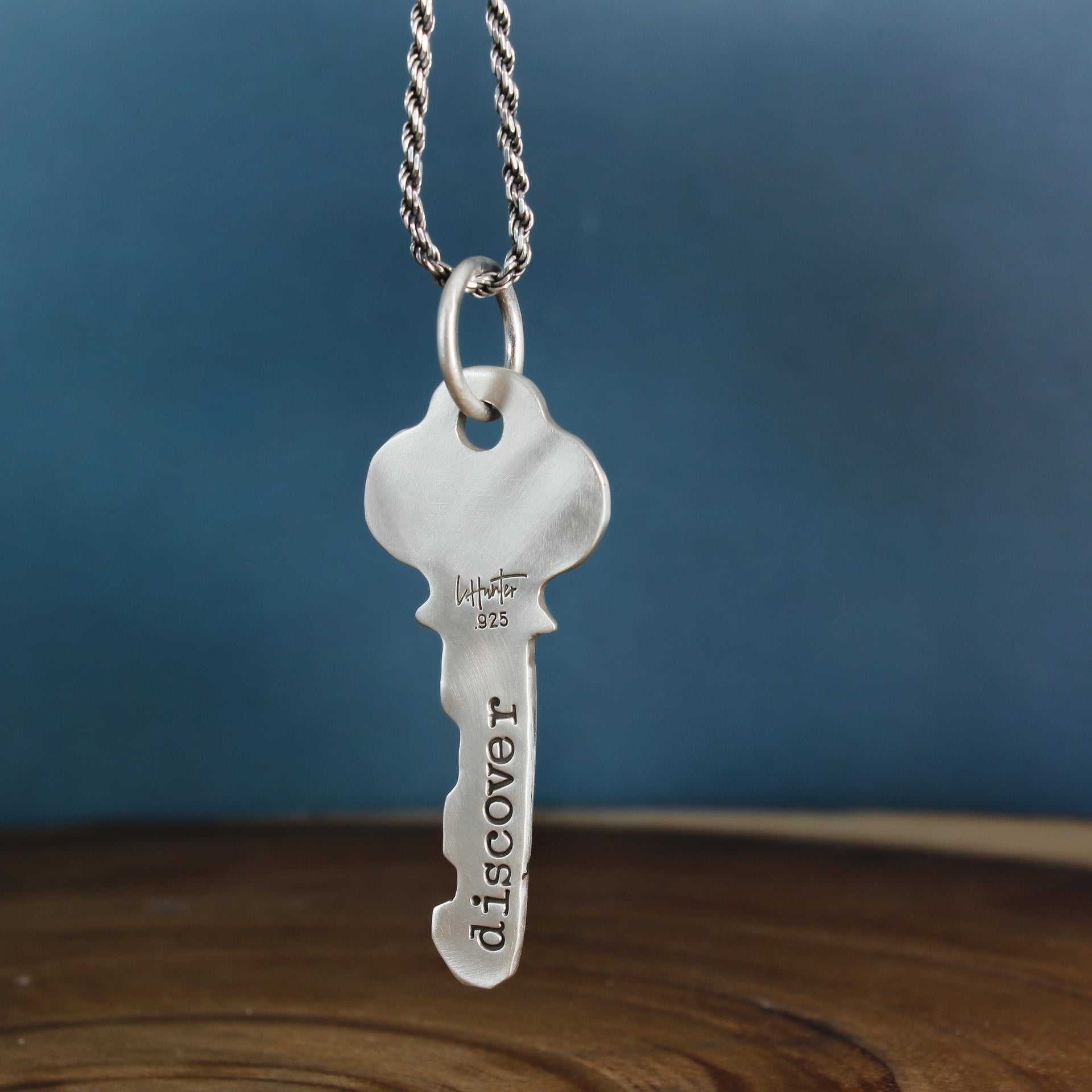 Silver Key Necklace - Discover 