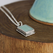 Rectangle Turquoise Necklace 