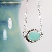 Oval Turquoise Necklace 