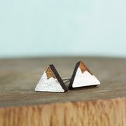 Wood Mountain Earrings Silver 