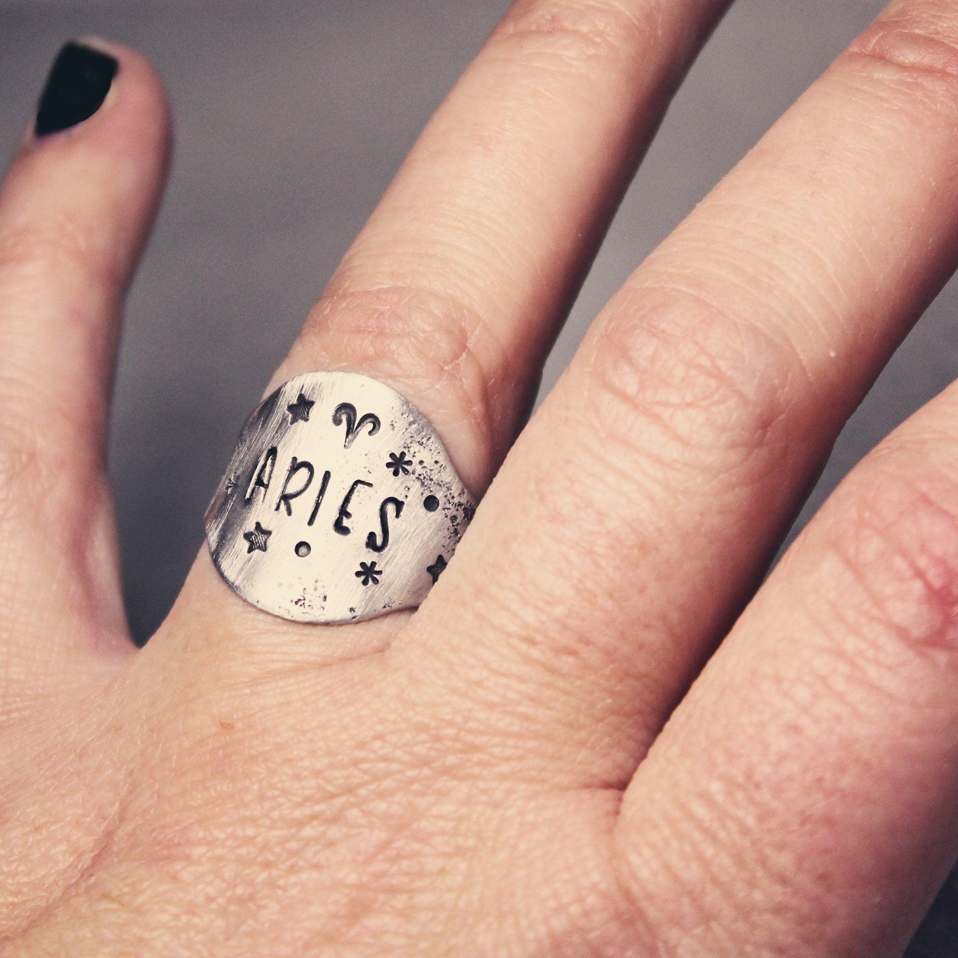 Aries Zodiac Ring 