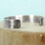 Men's silver Cuff 1/2" 