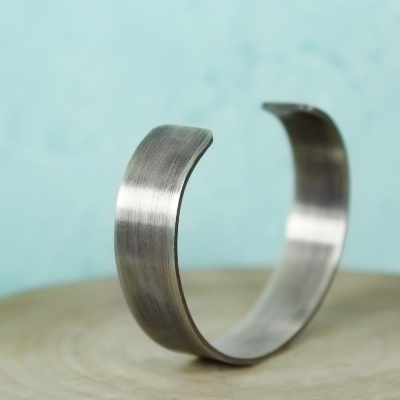 Men's silver Cuff 1/2" 